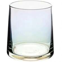 1pc Colorful Minimalist Glass Cup Set, Household Wash Basin Ins Style Drinking Cup,Beverage/Whiskey Glasses For Summer