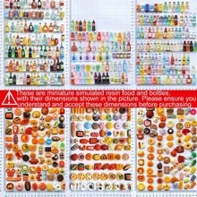 Mini jouets alimentaires, assortiment de style, poupées de nourriture en résine, poupées de nourriture de cuisine pour le jeu de simulation, accessoires DIY pour adultes et adolescents - styles aléatoires, jouets, mini jouets, cuisine, jouets, nourriture, mini jouets, jouets, mini jouets, cuisine