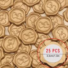 CYFUN DESIGN 20/25 PCS Eucalyptus Pattern Real Wax Sealing Stickers Self-Adhesive Wedding Invitation Envelope Seal Stickers For Decorating Wedding Invitations, Gifts,Back To School,School Supplies
