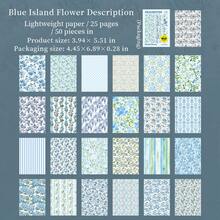 have a good day 1 opakowanie 50 arkuszy Materiał tła w stylu vintage Kwiat Papier ręcznie robiony Ręczne konto Kreatywność DIY Kolaż Karta Estetyka Dziennik śmieci Projekt Papier Sztuka Scrapbooking Artykuły biurowe i szkolne, Artykuły szkolne, Powrót do szkoły