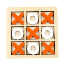 2025 New 1pc Wooden XO Tic Tac Toe Game Suitable For Gatherings, Parties - Birthday Gift, Gift, Easter Gift, Perfect Gift, Graduation Gift - Black and White - View 9