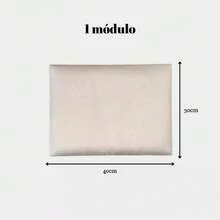 KIT Up To 32 Headboard Modules 40X30 Upholstered Wall To Stick To The Entire Wall - Self-Adhesive Plates - 淺粉色 - 查看 4