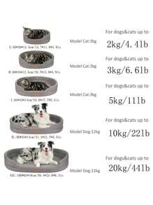 Lit pour animaux de compagnie de style INS haute qualité, usage universel pour les 4 saisons! Amovible et lavable, super doux et moelleux comme un nuage pour chat/chien. Chaud en hiver et respirant en été, produit indispensable pour la chambre