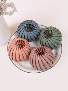 4 件装女士哑光鸟巢发夹，适用于造型发髻、马尾辫，适合日常使用，发饰，发饰，发夹，发髻延长器，发髻制作器，发髻发片，学校用品