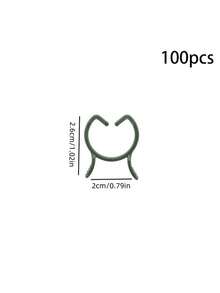 100/200 chiếc kẹp cây cảnh, kẹp lan, giá đỡ bằng nhựa, giá giữ thân cây, kẹp leo, giá đỡ mọc thẳng đứng. - Màu xanh lá cây đậm - Xem 15