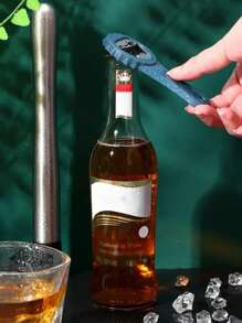 1/2/3 pièces Ouvre-bouteille bord vague de couleur aléatoire, ouvre-bouteille de bière, de vin et de jus compact et portable, petit outil pratique de cuisine et de restaurant