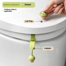 2 件装硅胶蘑菇形马桶盖升降器，多色可选，卫生非接触式设计 - 彩色 - 查看 10