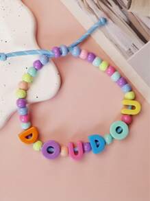 1 PC Customized Colorful Pet Necklace, Custom Pet Dog & Cat Beaded Necklace, Colorful Dog & Cat Jewelry Personalized Pet Collar, Colorful Beads, Pet Jewelry, Pet Gifts, Birthday Gift For Dogs, Birthday Gift For Cat
