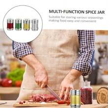 4pcs/Set Stainless Steel Spice Jars, Kitchen Seasoning Bottles, Airtight Pepper Shakers, Monosodium Glutamate & Salt Pots, Suitable For Home Barbecue Camping