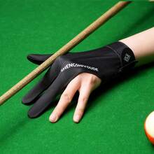 1pc Left Hand Snooker/Pool Glove With 3 Exposed Fingers, High Elasticity, Lightweight & Anti-Slip, Unisex - Multicolor - View 16