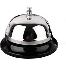 Call Bell 3.3 Inch Diameter With Metal Anti-Rust Construction, Ringing, Desk Bell Service Bell Hotels, Schools, Restaurants, Reception Areas, Hospitals, Warehouses(Silver)