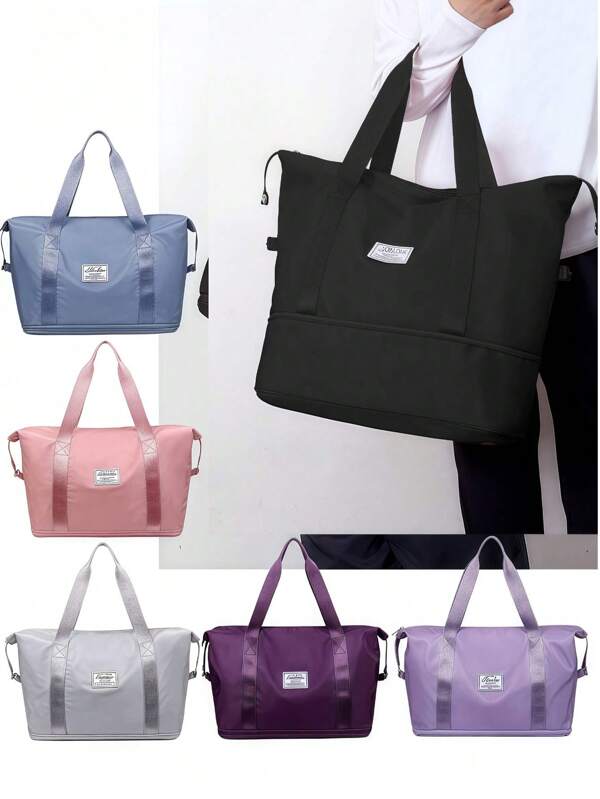 Large Capacity Expandable Duffel Bag, Wet And Dry Separation Sports Fitness Tote Bag, Multifunctional Travel Bag, Sports Duffel Bag