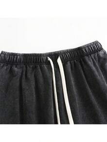 Casual Shorts Brown Boondocks Anime Print I'm Still Sure You Don't Like Me For Daily Wear Cartoon Graphic Shorts - 黑色 - 查看 5