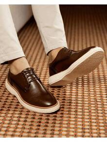 Men's Oxford Formal Shoes Giovanni Casual Comfort Adults Parties Wedding Graduation Church - 白蘭地 - 查看 4