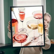 1pc/3PCS Colorful Canvas Painting Of Cocktail Drinks, Good Posters And Prints, Wall Art Patterns Suitable For Living Room Home Decoration Gifts, Bedroom Decorative Paintings, Unframed Paintings, Framed Paintings, Minimalist Art, Fresh And Simple Art.