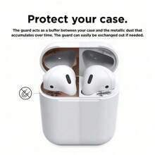 1pc Metal Dust-Proof Protective Case With Packaging, (Slightly Silver-Toned White, Please Check Carefully Before Purchasing, Do Not Buy If You Mind), Compatible With Apple Pro 2, 1, 3, 4