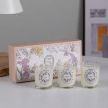 3pcs Home Fragrance Candle Set, Bedroom Ambiance, Long Lasting Scented Candle, Creative High-End Gift Box, Living Room/Dining Table Decor
