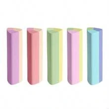 15 件/包多色三角形橡皮擦，不晕染可揉捏橡胶橡皮擦，适合书写、绘画和素描 - 非常适合文具和返校礼物