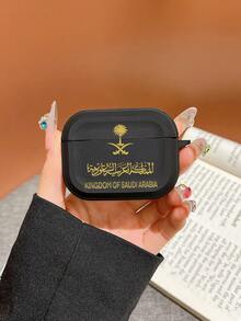 沙特阿拉伯旅行护照风格软皮保护套（适用于 1/2）、高品质仿皮保护套（适用于 3）、防摔耳机保护套（适用于 4）、高级皮革保护套（适用于 Pro） - 黑色 - 查看 1