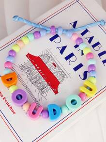 1 PC Customized Colorful Pet Necklace, Custom Pet Dog & Cat Beaded Necklace, Colorful Dog & Cat Jewelry Personalized Pet Collar, Colorful Beads, Pet Jewelry, Pet Gifts, Birthday Gift For Dogs, Birthday Gift For Cat
