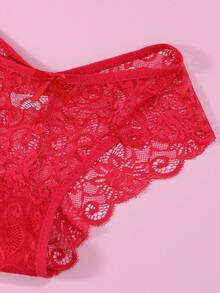 3件套女士低腰蕾丝性感内裤