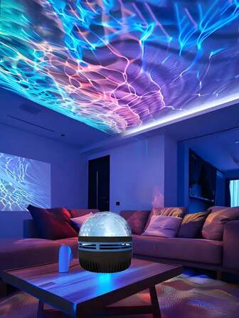The Water Ripple Projector-USB,Has A Ripple Effect That Makes People Feel As If They Are Surrounded By Waves, Perfect For Toys And Gifts, Perfect For Birthdays Gift, For Game Room, Bedroom, Living Room