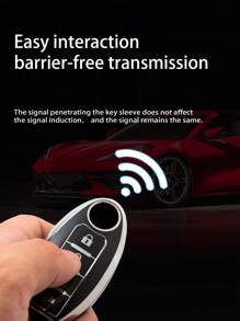 [Nissan Car Key Holder + Keychain 2pcs] Nissan Car Series Anti-Scratch & Anti-Drop + 0.1mm Ultra-Thin & Ultra-Quiet | 4-Button Precise Fit Car Models (Incl. Installation Screwdriver), Anti-Drop & Wear-Resistant Portable Design, 360° Signal Protection, Anti-Fingerprint Coating Maintains New Look [Please Check Details Page For Compatible Models]
