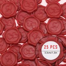 CYFUN DESIGN 20/25 PCS Eucalyptus Pattern Real Wax Sealing Stickers Self-Adhesive Wedding Invitation Envelope Seal Stickers For Decorating Wedding Invitations, Gifts,Back To School,School Supplies