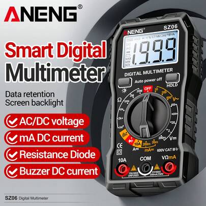 Digital Multimeter High Precision Display Anti-Burn Universal Meter Intelligent Repair Multifunctional Electric Current Tester