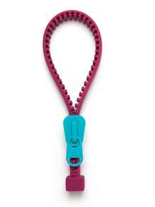 1 pièce Ouvre-bouteille en silicone créatif avec fermeture éclair, ouvre-boîte/ouvre-bocal multifonction antidérapant