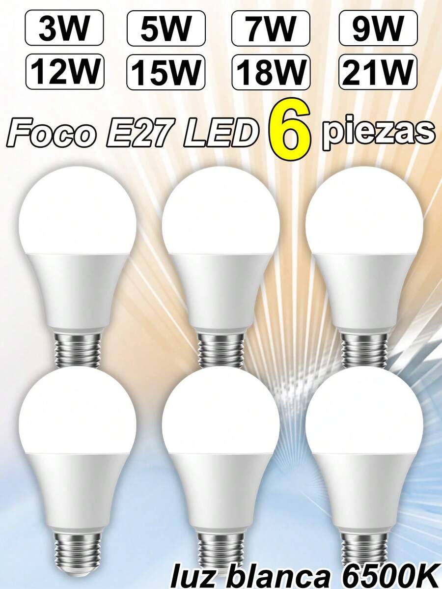LED Bulbs - 6 Pieces - View 1
