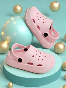 Summer Fashion For Boys And Girls, Simple And Comfortable Hole Shoes For Home And Outdoor Daily Leisure, Beach Gatherings, Flat Bottomed New Children's Slippers - Pink - View 4