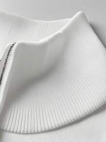 OFFICEAU 男士立领半拉链长袖毛衣，Old Money 色号