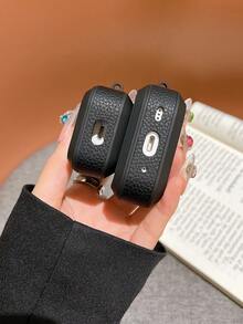 沙特阿拉伯旅行护照风格软皮保护套（适用于 1/2）、高品质仿皮保护套（适用于 3）、防摔耳机保护套（适用于 4）、高级皮革保护套（适用于 Pro） - 黑色 - 查看 3