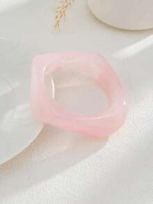 1 Stück Vintage übertriebener Mode Punk Stil acryl Harz asymmetrische Manschette Armband, minimalistischer dicker Schmuck, geeignet für den täglichen Arbeitsweg von Frauen, Treffen mit Freunden, romantischen Urlaub, Straßenfotografie, Modenschau für Frauen (das Farbmuster am Armband ist zufällig, dem tatsächlichen Artikel unterworfen)