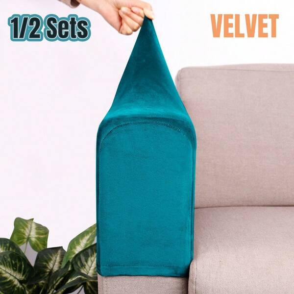 Protector de brazo de sofá 2 piezas, cubierta de brazo de sofá de tela elástica, cubierta de brazo de sillón, protector de muebles antiman chas lavable, 2 piezas cubierta de brazo de sofá con estiramiento grueso, protector de brazo de sofá, cubierta de brazo de muebles 2 piezas de tela elástica, cubierta de brazo de sillón, protector de muebles antiman chas lavable