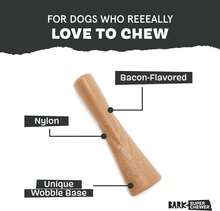Barkbox Dogness Monster Super Chewer Dog Chew Toy - Tough Dental Stimulating Toy For Aggressive Chewers | Large - Mighty Bone Bacon - Small - View 2