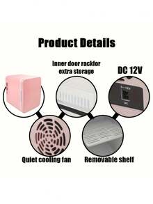 便携式USB冷暖两用盒 - 迷你冰箱暖箱（最低制冷温度低于环境温度15-20°C，最高加热温度55-65°C），适用于汽车和家居美容产品、化妆品冷藏，轻巧便携，低噪音，USB供电，适合旅行、户外探险、通勤等各种场合，冷暖两用，是圣诞礼物、送礼佳品的理想之选。