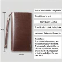 Men's Casual Versatile Long Wallet & Clutch For Men Wallet Purse Wallet Wristlet Wallet