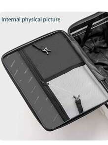 1 pieza Maleta vertical de 20 pulgadas con apertura frontal, equipaje de gran capacidad y durable con bolsillo para laptop + ruedas giratorias de 360° + candado TSA, adecuado para viajes de negocios, para hombres y mujeres, gran regalo y accesorio de viaje para la escuela