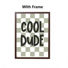 3 PIEZAS Pósteres de decoración de Skateboard con Tiranosaurio Rex, en verde y blanco con decoración de animales de dibujos animados, arte de pared para decoración de habitación infantil y dormitorio, con opción de marco - multicolor - Ver 27