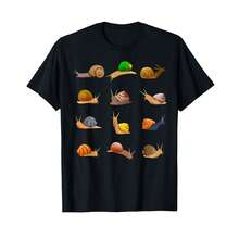 Cool Snail Design For Men Women Insect Animal Snail Lover T-Shirt> LU Best Gifts - Black - View 1