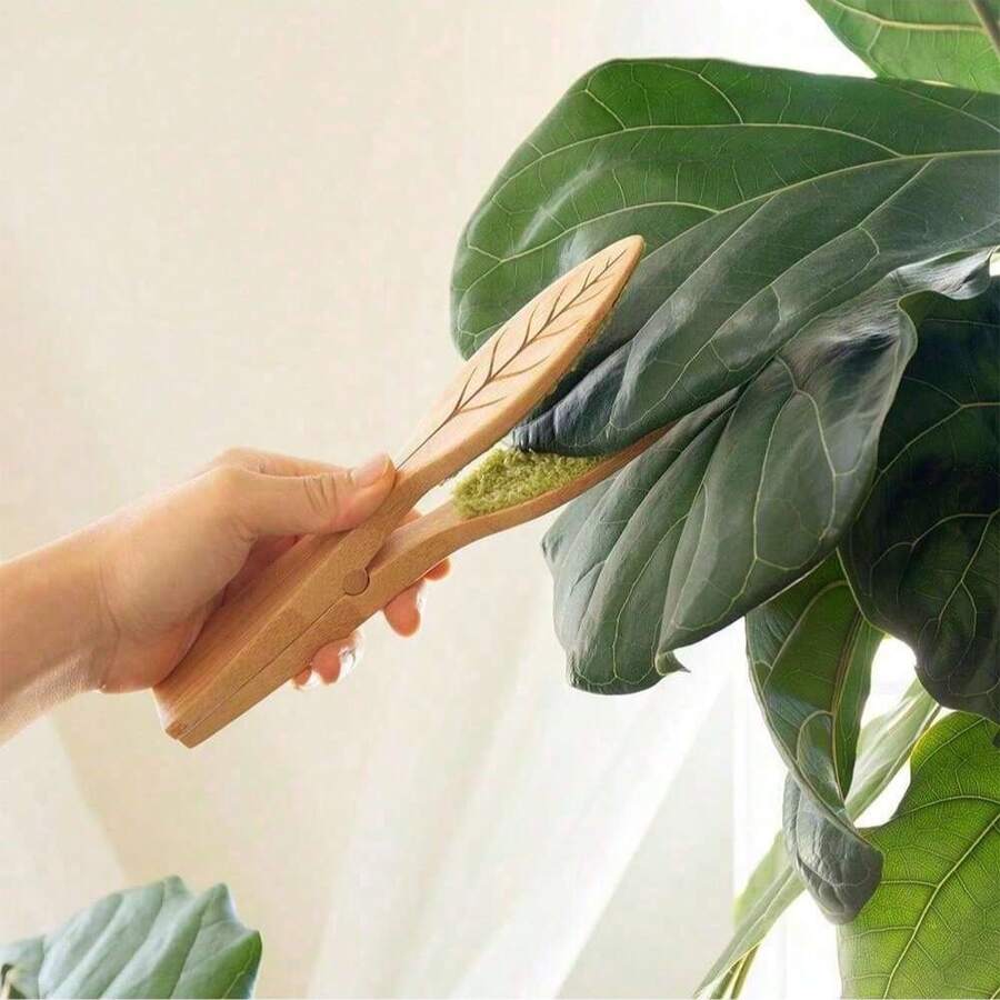 1/2 件叶子清洁钳，绿色植物手持清洁刷，叶子清洁刷，叶子清洁工具，清洁用品，清洁工具 - 彩色 - 查看 1
