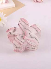 1pc/6pcs Flocked Wave Plumeria Hair Clips, Suitable For Women's Daily Life, Casual, Party, Commuting, Vacation - Hair Accessories, Best Gift Choice For Celebrating Festivals, Birthdays, Anniversaries Or Graduations For Girlfriends And Mothers