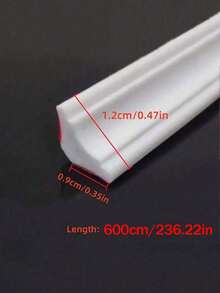 1/2/3 卷可切割墙缝填充条，TPE 自粘墙缝装饰条，适用于墙角、天花板、后挡板、台面、踢脚板、地板（10 厘米/200 厘米/400 厘米/600 厘米）