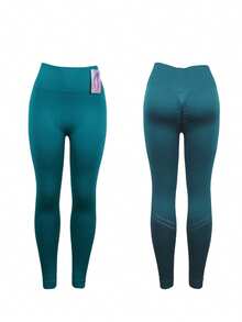 Women Sports Pants - 綠藍色 - 查看 3