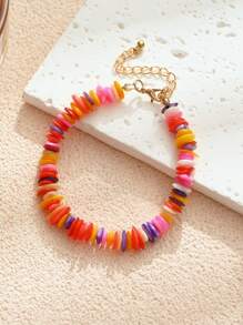 1/2/3/6/9pcs Multi-Color Natural Shell Asymmetrical Stone Sea Star Necklace Bracelet Set, Suitable For Women Spring/Summer Daily, Beach, Holiday & Casual Wear