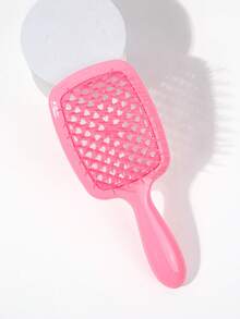 1支迷你防静电发梳，适用于卷发，干湿两用，轻松梳开打结的头发，轻巧手柄，透气梳齿，美发造型工具，适用于美发沙龙、美容院、返校季、旅行和度假。