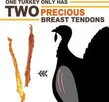 Gootoe Turkey Tendon Dog Treats, Strips 3oz, 100% USA-Sourced Turkey, Natural Snack, Premium Puppy Chews, Hypoallergenic, Rawhide Free, Reseal Value Bags, Size For Small Dogs - Bone (S) - View 3