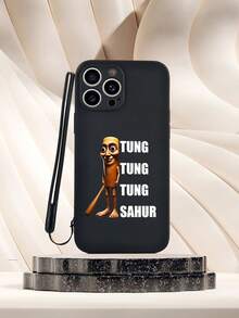 1 件灰色 TPU Tralalero Tralala 抽象鲨鱼图案防震手机壳和 1 件灰色硅胶腕带，兼容 、Android、OPPO 手机 - 彩色 - 查看 6